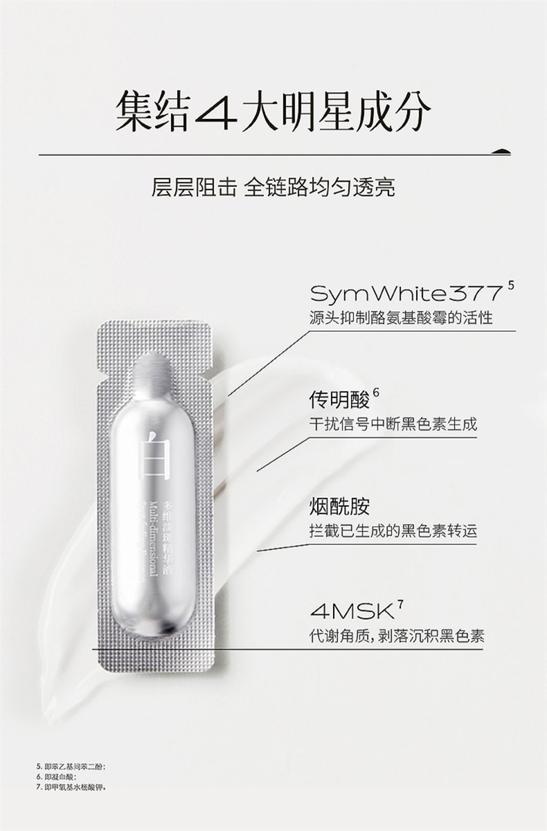 【中国直邮】三草两木(SASELOMO) 多维淡斑精华液 1.5ml*28 1盒装