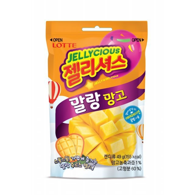 韓國LOTTE樂天 芒果軟糖 49g