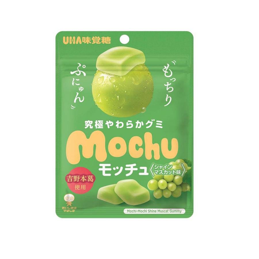 Fruit Candy Gummy Motchu Green Grapes Flavor 45g - Yami.com
