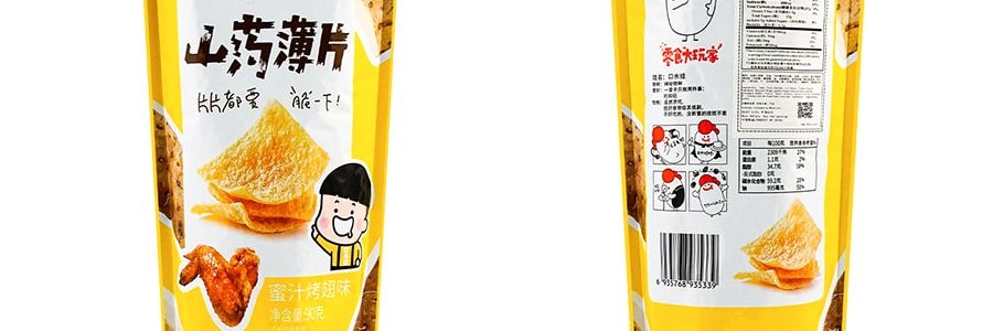 口水娃 山藥薄片 蜜汁烤翅味 90g