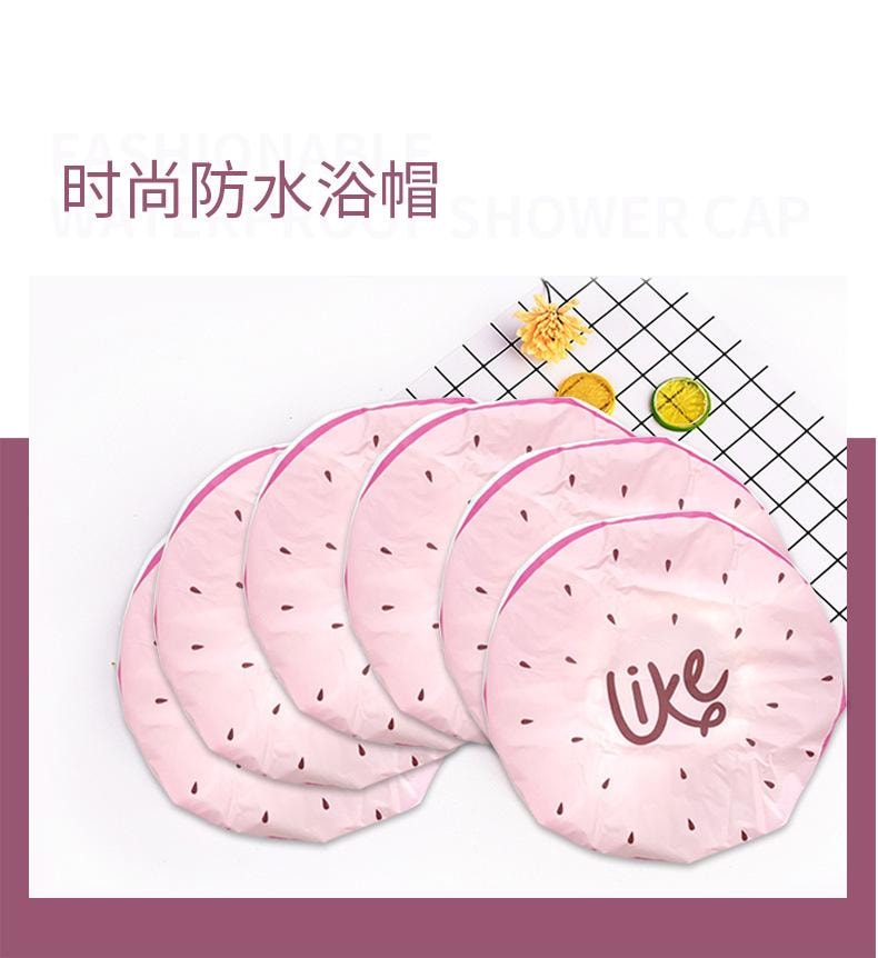 可绮 防水浴帽 1个 洗澡头套 厨房防油烟帽