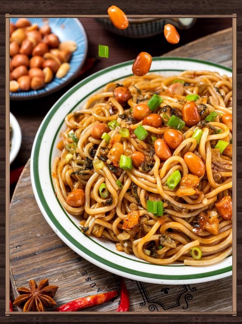 【中国直邮】 渣渣灰 正宗南昌拌粉江西特产米粉195g 方便速食早餐宵夜即食3分钟快煮