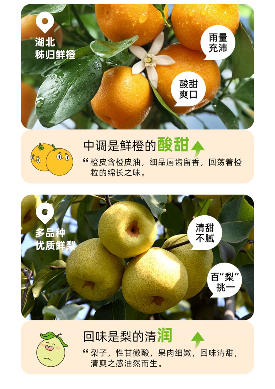 【中國直郵】金豆芽 金桔鮮橙梨膏老人小孩秋梨膏辦公室分享養生零食桶裝 10g*21條/桶
