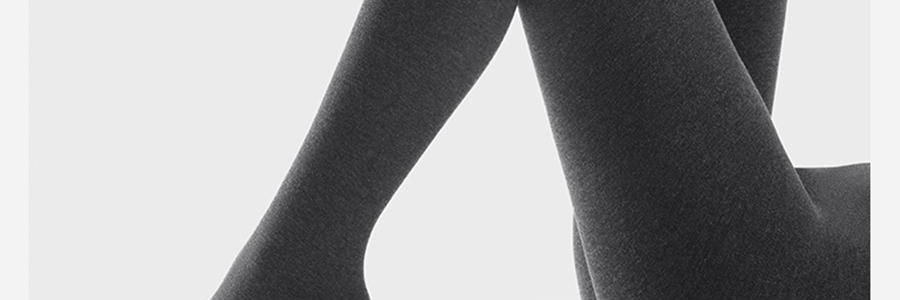 小野和子 羊毛棉褲襪第2代緊身褲 中灰色 短連腳 薄絨