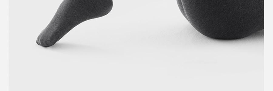 小野和子 羊毛棉褲襪第2代緊身褲 中灰色 短連腳 薄絨