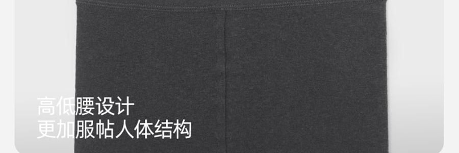 小野和子 羊毛棉褲襪第2代緊身褲 中灰色 短連腳 薄絨