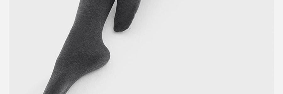 小野和子 羊毛棉褲襪第2代緊身褲 中灰色 短連腳 薄絨