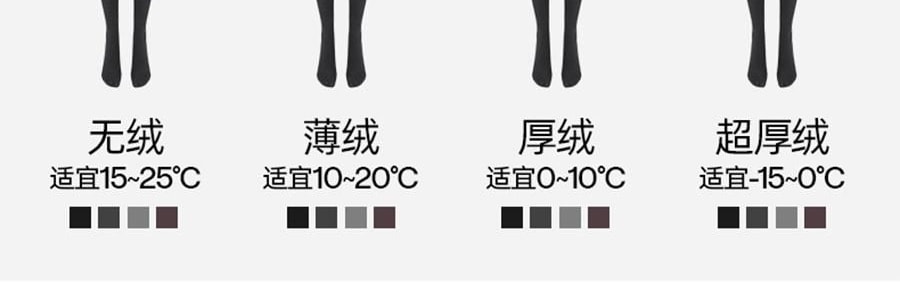 小野和子 羊毛棉褲襪第2代緊身褲 中灰色 短連腳 薄絨