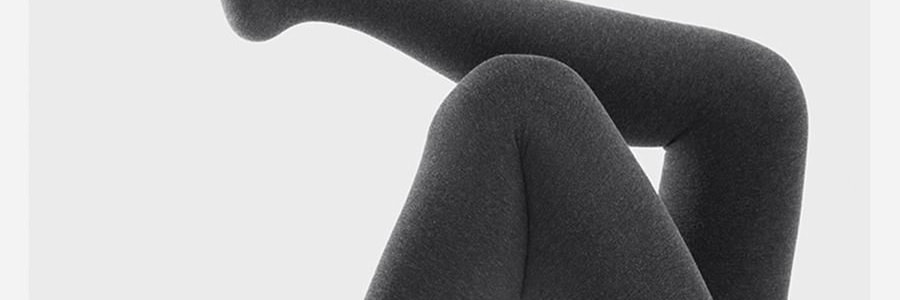 小野和子 羊毛棉褲襪第2代緊身褲 中灰色 短連腳 薄絨