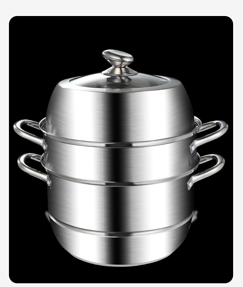  Stainless Steel Steam Pot, Multipurpose Thickened