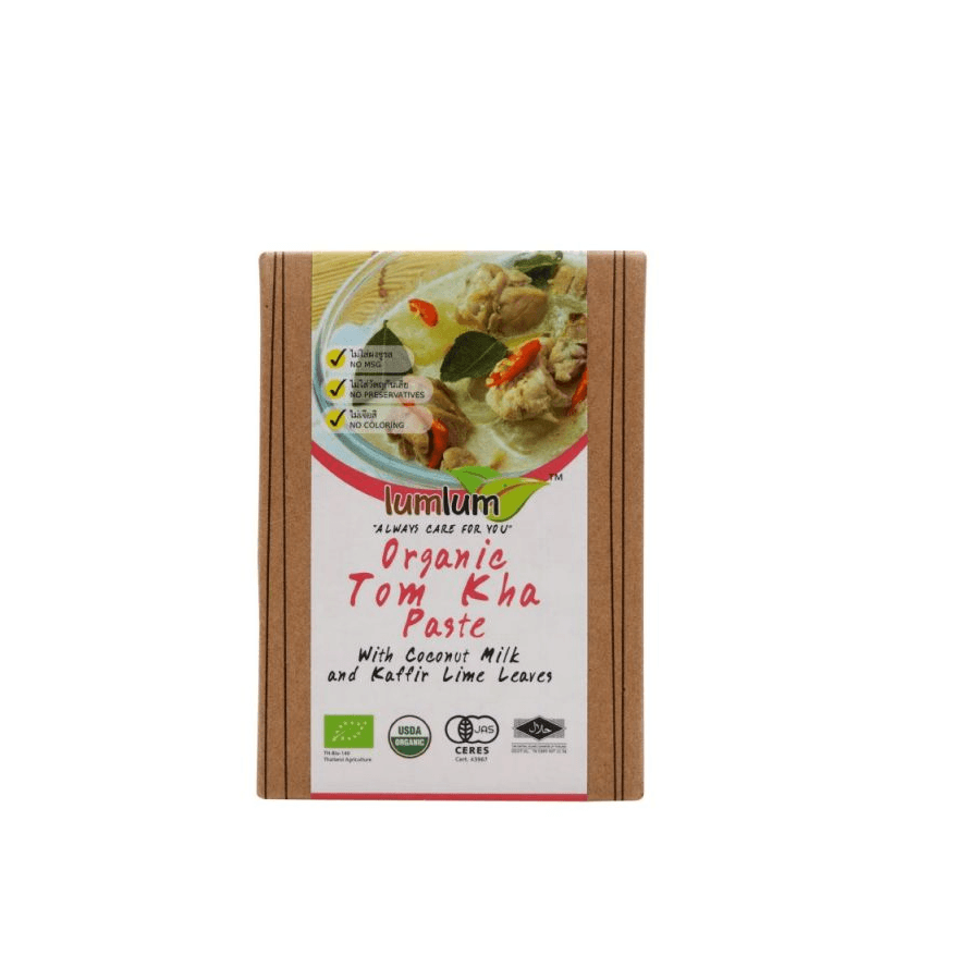 Organic Tom Kha Paste With Coconut Cream And Kaffir Lime Leaves 100g