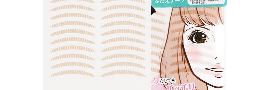 日本LUCKY TRENDY 素肌隱形無痕非蕾絲雙眼皮貼 30對*3【超值裝】