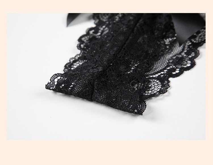 【中國直郵】瑰若 情趣內衣 性感睡裙吊帶套裝 均碼 黑色款
