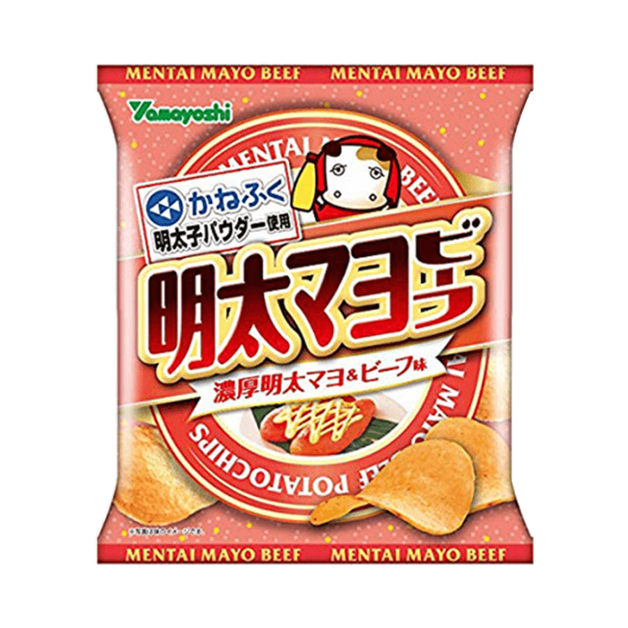 Confectionary Potato Chips Akuta Mayo Beef 50g