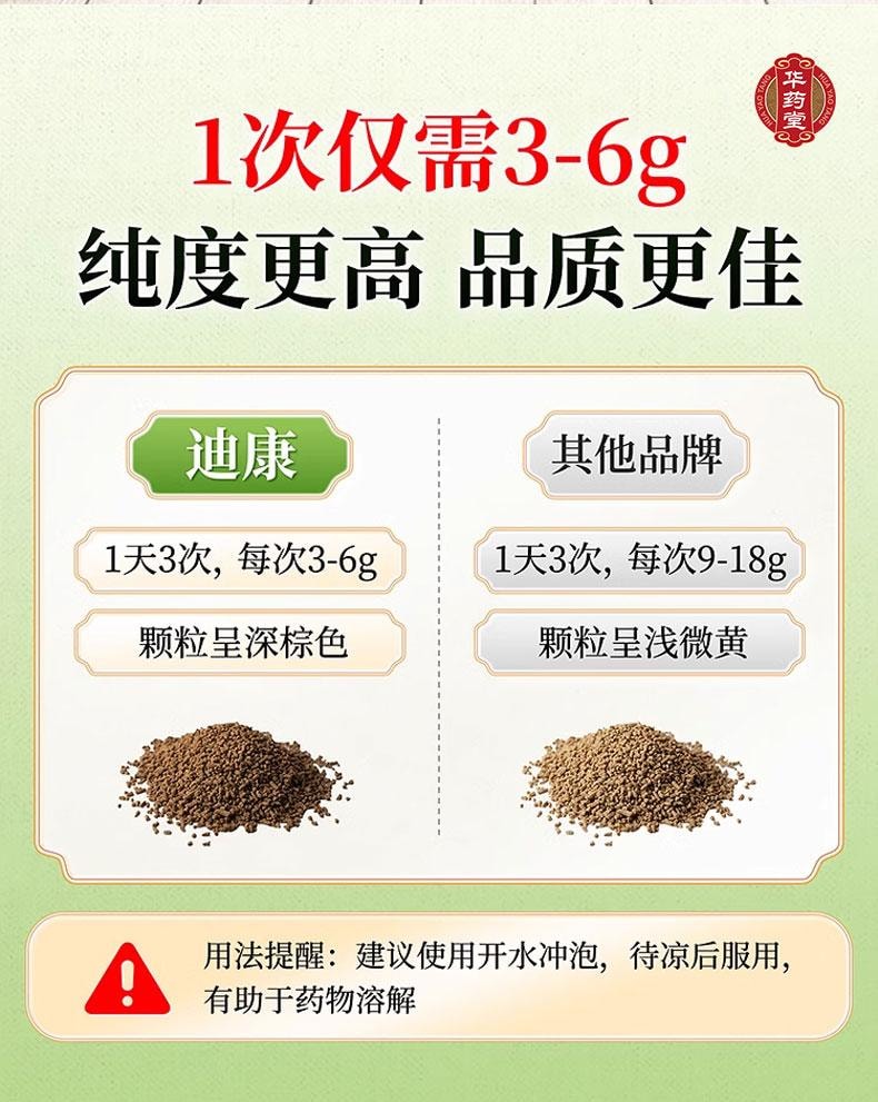 迪康 膚癢顆粒 無糖荊膚止癢中成藥治療蕁麻疹濕疹皮膚癢症專用藥 6g*12袋