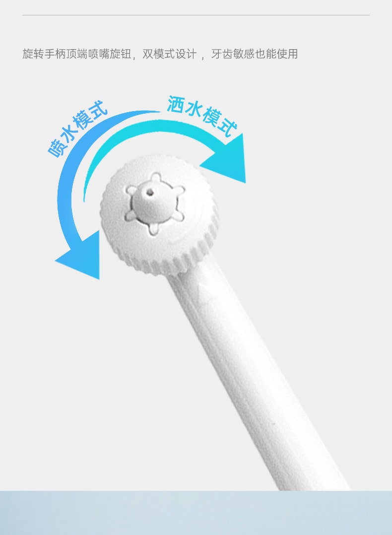 【中国直邮】EraClean世净 口腔清洁台式 电动冲牙器 便携式家用洗牙器 水牙线 防水洁牙神器 白色 WF-T01