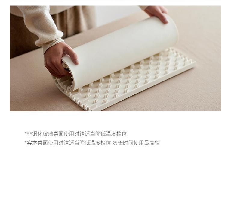 OLAYKS 暖菜板折叠家用硅胶保温板多功能热菜保温桌垫加热神器适用于厨房餐桌