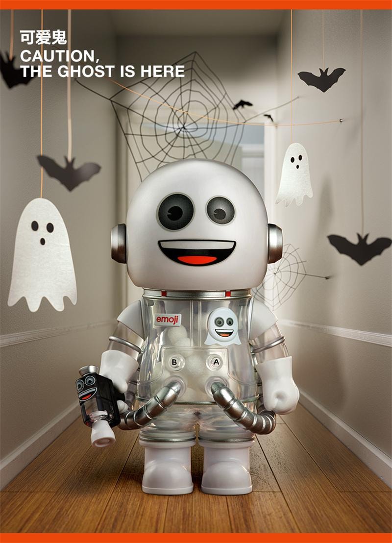 【中国直邮】 POP MART 泡泡玛特 MEGA SPACE MOLLY 100% × emoji™ 盲盒礼物 随机1个装