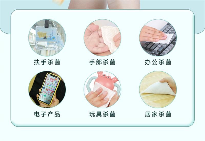 【中国直邮】 德佑 75%酒精消毒湿巾99.99%杀菌母婴湿纸巾 40抽/1包