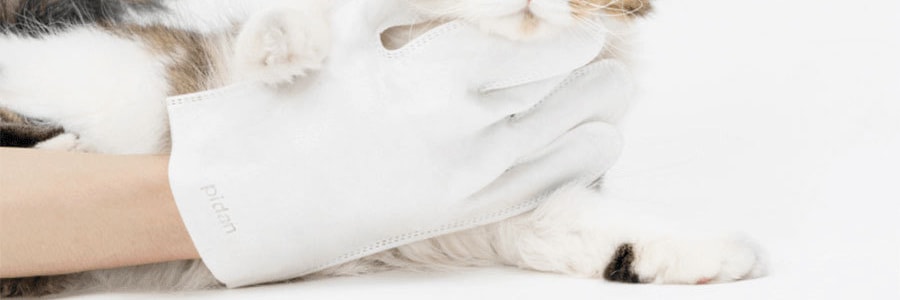 PIDAN 貓咪狗狗全身清潔手套濕紙巾 去浮毛除異味 6片裝 無水乾洗 冬季寵物洗澡神器