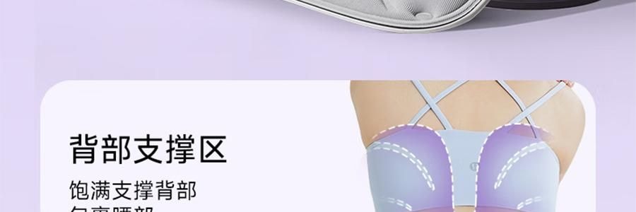 BKT 人体工学护腰坐垫靠背 久坐神器坐姿托 多种椅子适用 超大版素影灰色 477*337*373mm 