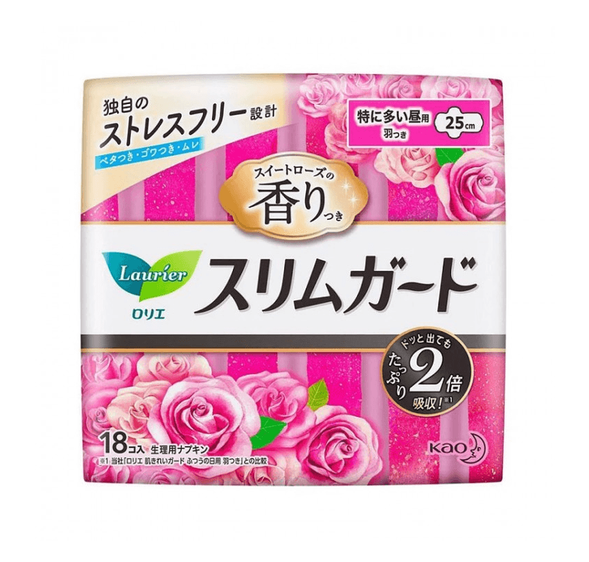 LAURIER SLIM Sanitary pads 25cm with Wings 18 pcs
