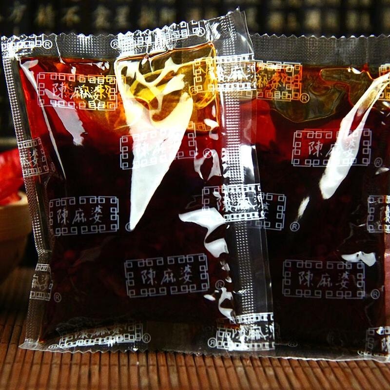 【中國直郵】四川成都特產 陳麻婆 豆腐調味裝家用調味品 川菜調味炒菜川味 100g*4袋