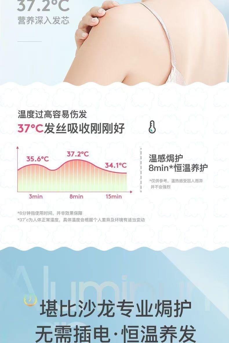 爱神严选 【章小蕙推荐】锡箔恒温蒸发帽1只 焗油发膜锁温蒸发帽 免插电 可反复使用 护发焗油染发专用