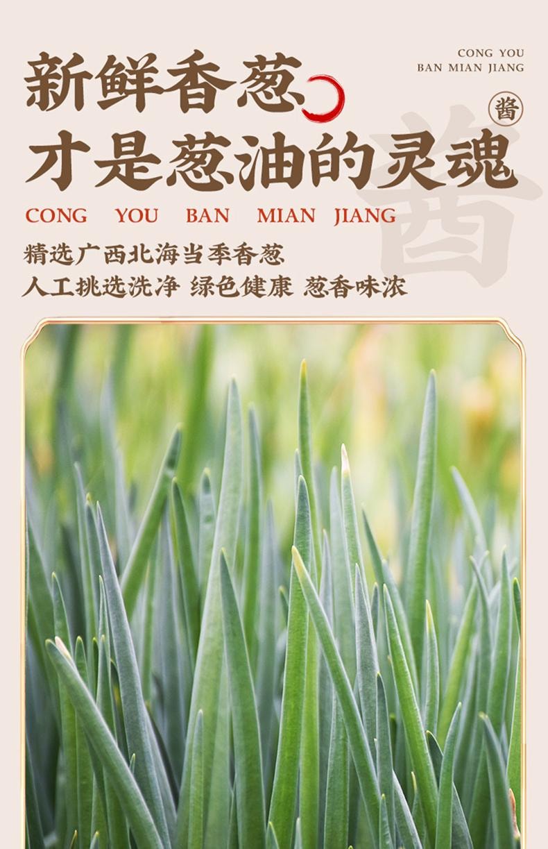 Shanghai Scallion Oil Noodle Sauce 160g - With Shrimp & Scallion Authentic Local Flavor