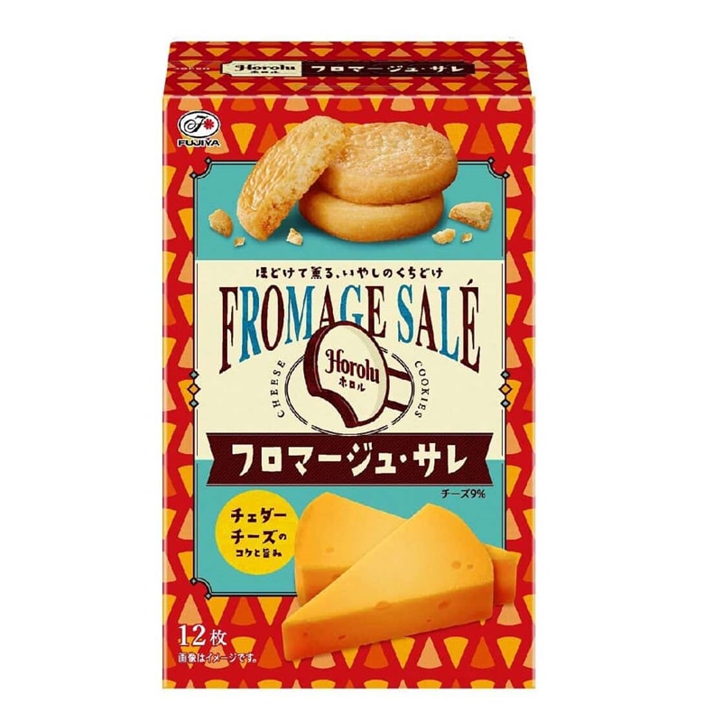 【日本直邮】日本不二家FUJIYA 黄油切达芝士饼干 12枚装