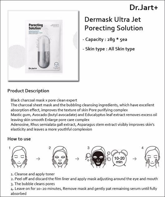 Dermask Ultra Jet Porecting Solution Mask 1 sheets