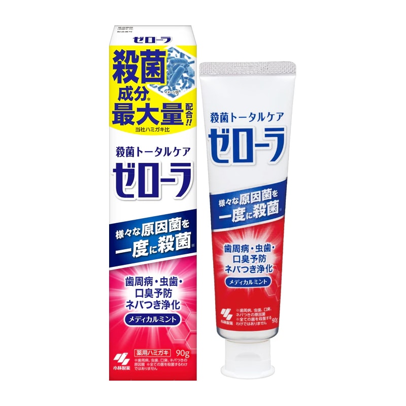 【日本直郵】KOBAYASHI小林製藥 ZERORA牙周護理防蟲蛀牙膏 90g