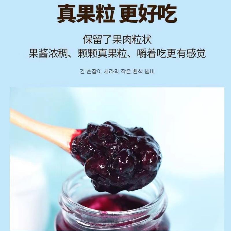 滇初 【美国直邮】蓝莓酱 500g果酱烘焙冰粉汤圆面包辅料 纯天然蓝莓 营养丰富 促进消化 保护心血管