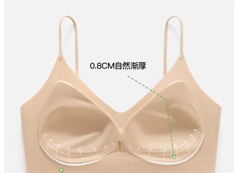 【中国直邮】 SecretWorld 无痕内衣女小胸聚拢隐形肤色粉底液细肩带 隐形肤 1条装 S码