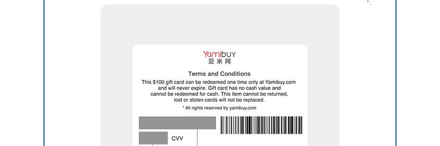 $0.01 Pingo Lottery - Yamibuy $200 Gift Card with 6 benefits