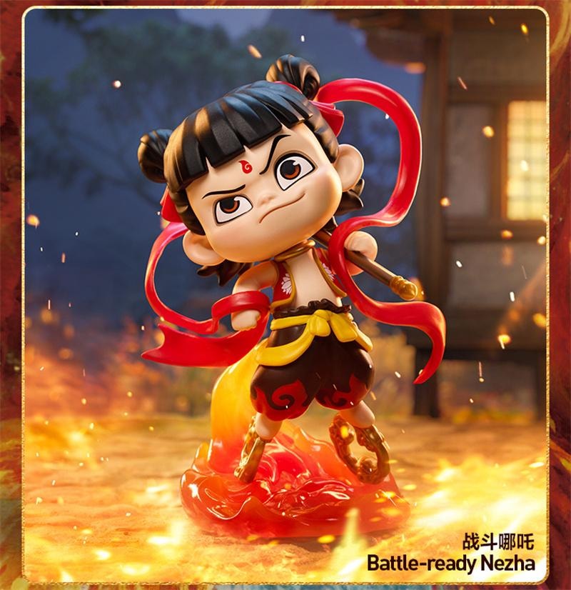 中国直邮】 POP MART 泡泡玛特POPMART泡泡玛特《哪吒之魔童闹海》天生