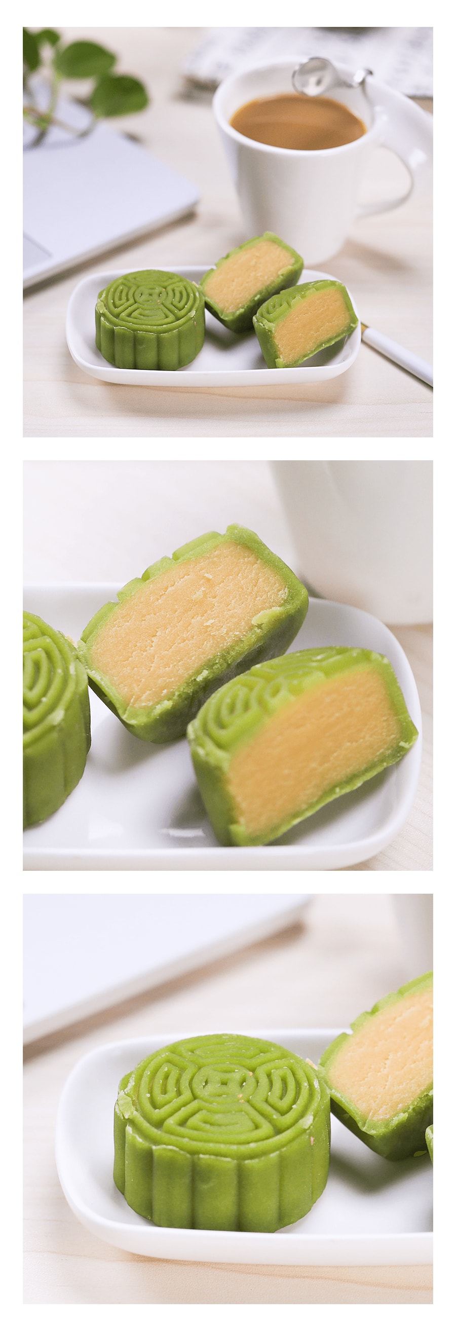 ONETANG Moon Cake Momoyama Style With Cream & Bean 100g 【Delivery Date: Mid August】