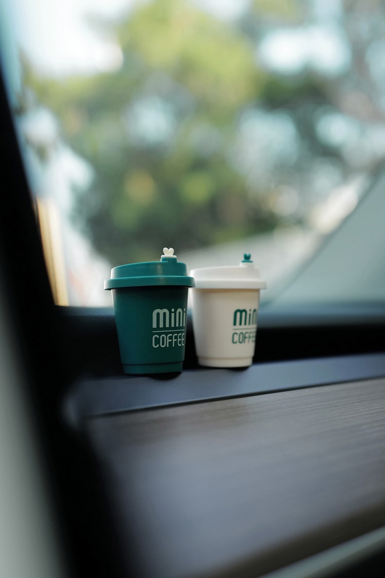 【中國直郵】親太太咖啡車載香氛汽車出風口車內裝擺件 墨綠