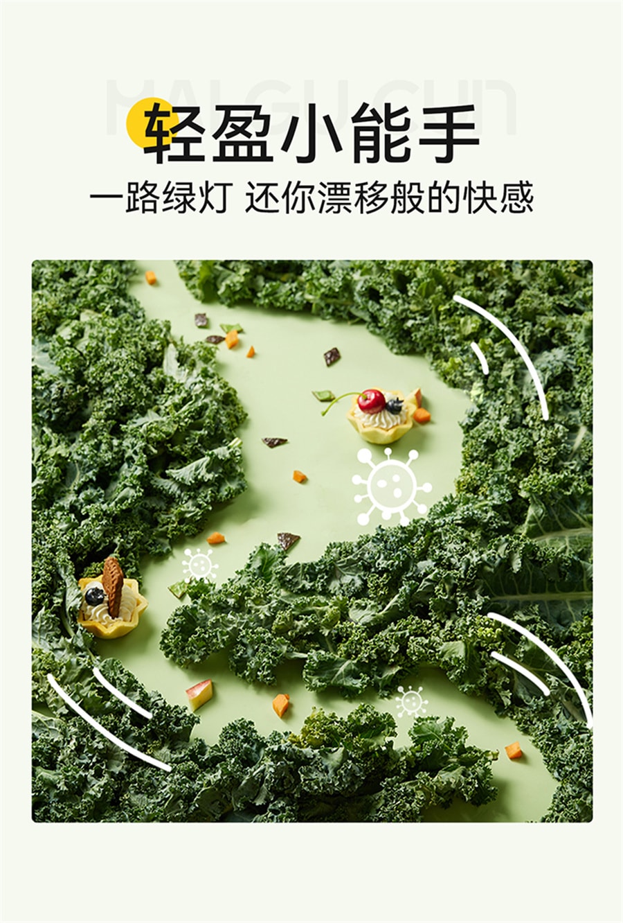 【中國直郵】麥谷村 羽衣甘藍粉青汁膳食纖維健身低脂蔬菜粉代餐粉30g/盒