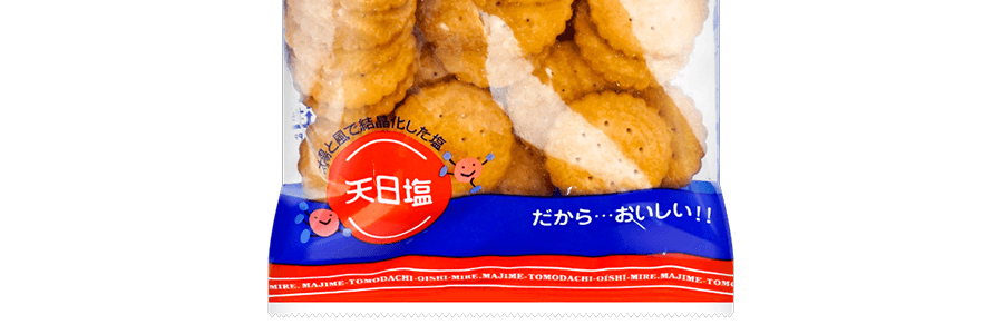 日本NOMURA野村 天日鹽煎豆小圓餅 薄脆小餅乾 120g*6【6包裝】【網紅爆品 追劇點心】