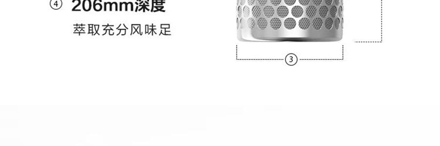BUYDEEM北鼎 多功能冷泡壶 咖啡冷萃壶 冰饮凉水壶家用大容量过滤杯子 1.7L 杏仁白 CD2007