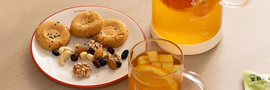 BUYDEEM北鼎 多功能冷泡壶 咖啡冷萃壶 冰饮凉水壶家用大容量过滤杯子 1.7L 杏仁白 CD2007
