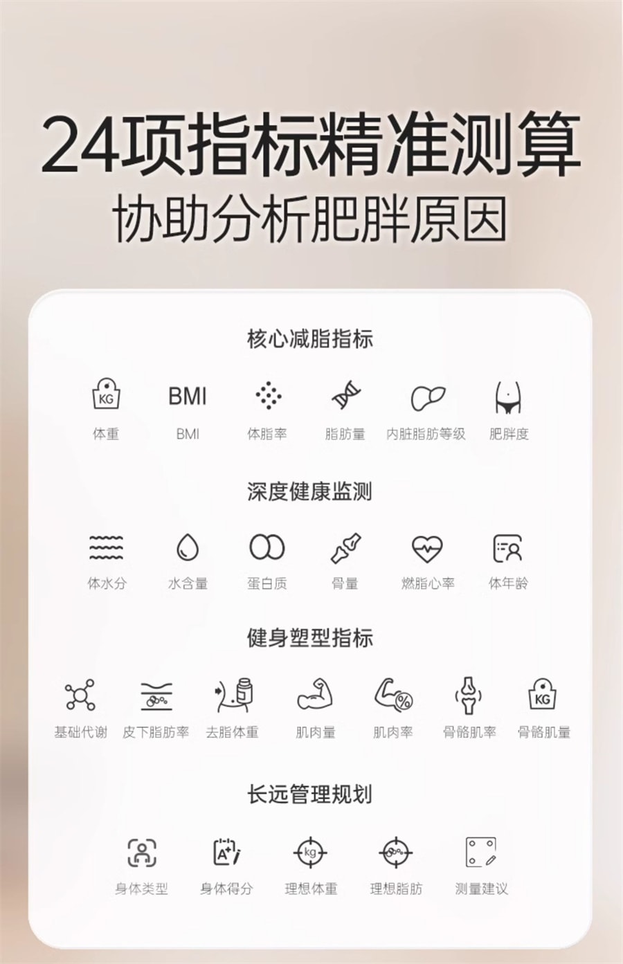 【中國直郵】 薄荷健康 智能體脂秤健身減脂期用體重計藍牙精準測量算脂肪宿舍家用 白色
