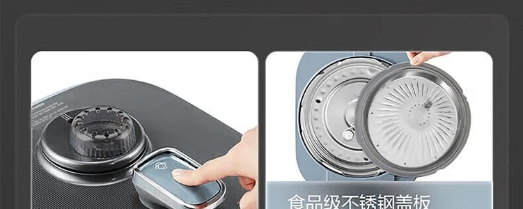 MEDIA美的 0涂层不锈钢内胆电压力锅高压锅 高压锁水技术无水料理 一锅双胆 5L 