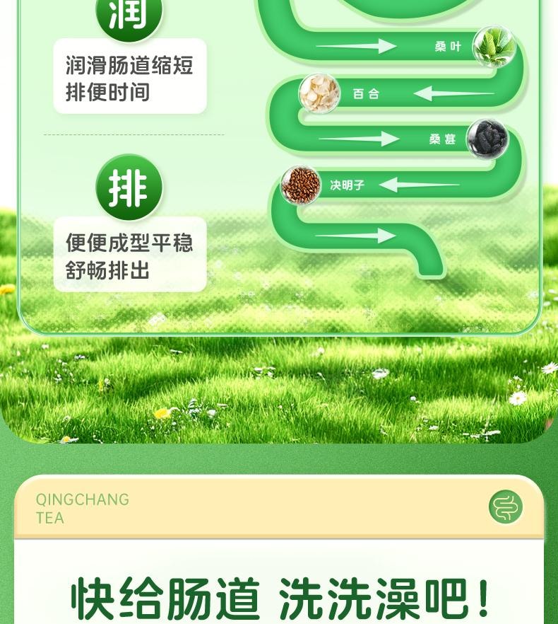  九芝堂 腸清茶4g*9袋/盒便秘潤腸通便排宿便減肥茶正品女性排便祛濁腸道清腸茶