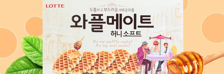 韩国LOTTE乐天 蜂蜜华夫酥脆饼干 144g