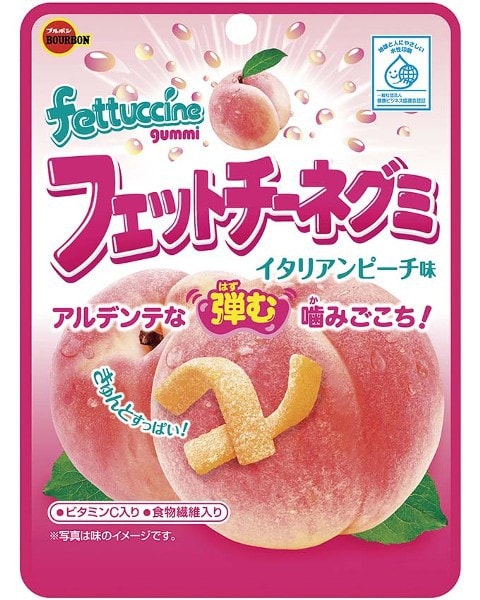 Fettuccine Gummy Peach Flavor 50g