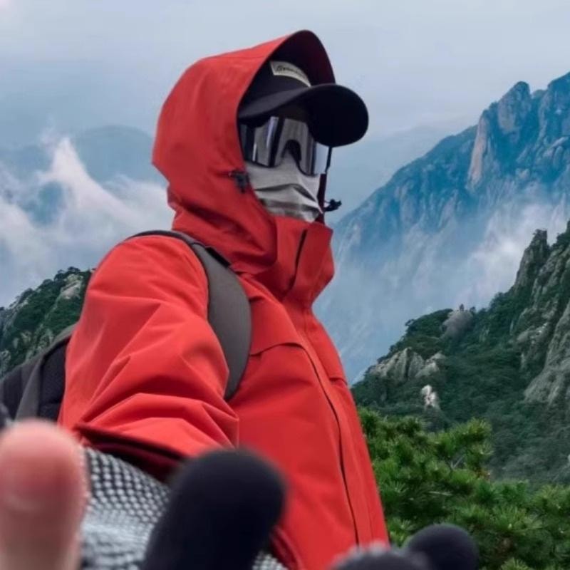 【中国直邮】 A1 中国 护目镜登山骑行滑雪爬山防风眼镜防沙户外徒步墨镜滑雪镜 白框水银片1副装