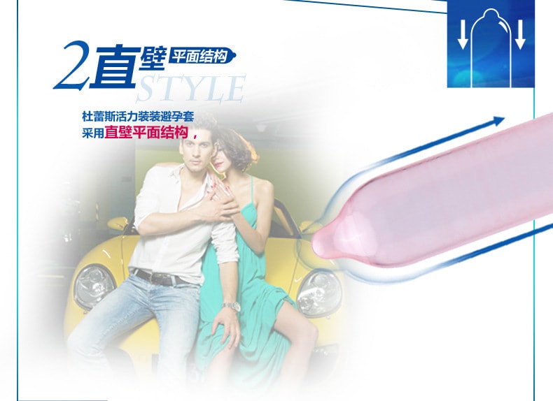 【中国直邮】杜蕾斯 超薄避孕套 超润滑 房事必备大胆爱3只装