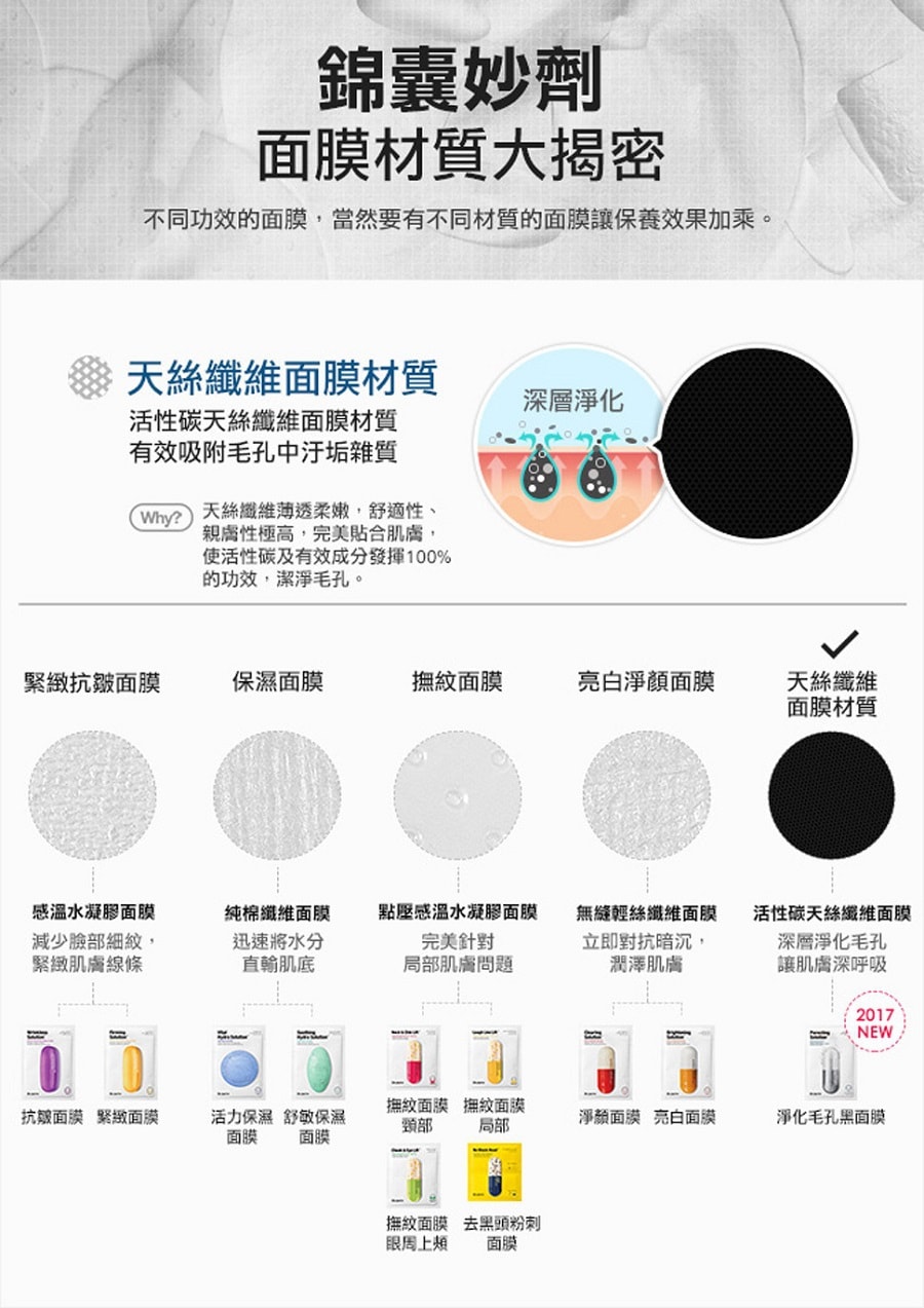 新版 韩国DR. JART+ 银色黑炭泡泡清洁面膜 单片入 EXP DATE:05/05/2024